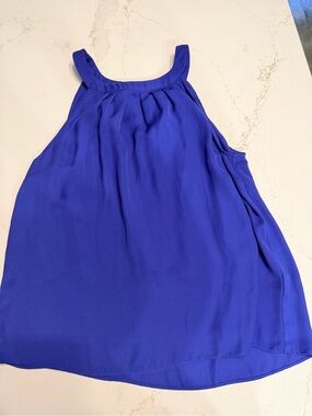 Worthington Sleeveless Halter Cami - Cobalt Blue
